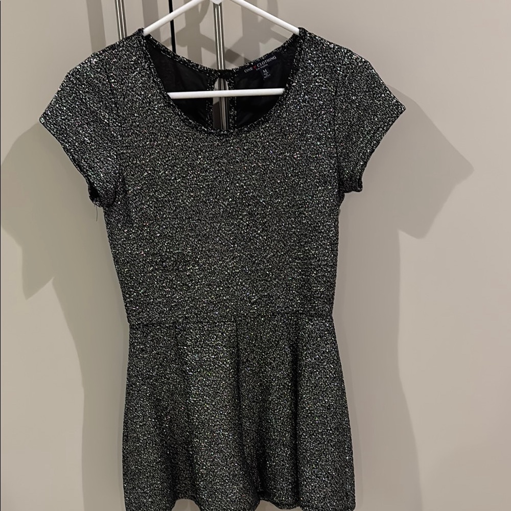 H&M Black Glitter Jumpsuit